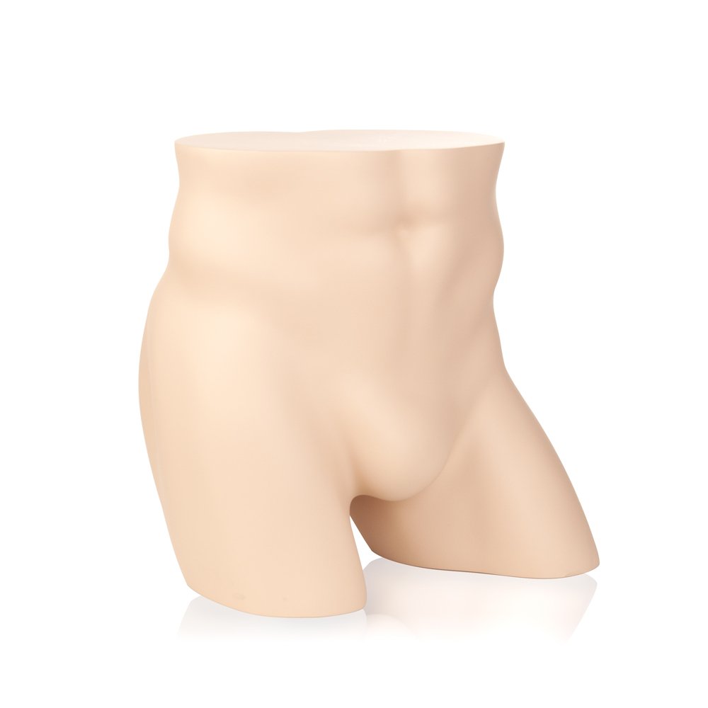 Econoco Male Full Round Butt Form - Lifelike Fleshtone Silicone Prosthetic for Crossdressing, Cosplay & Costume Enhancement