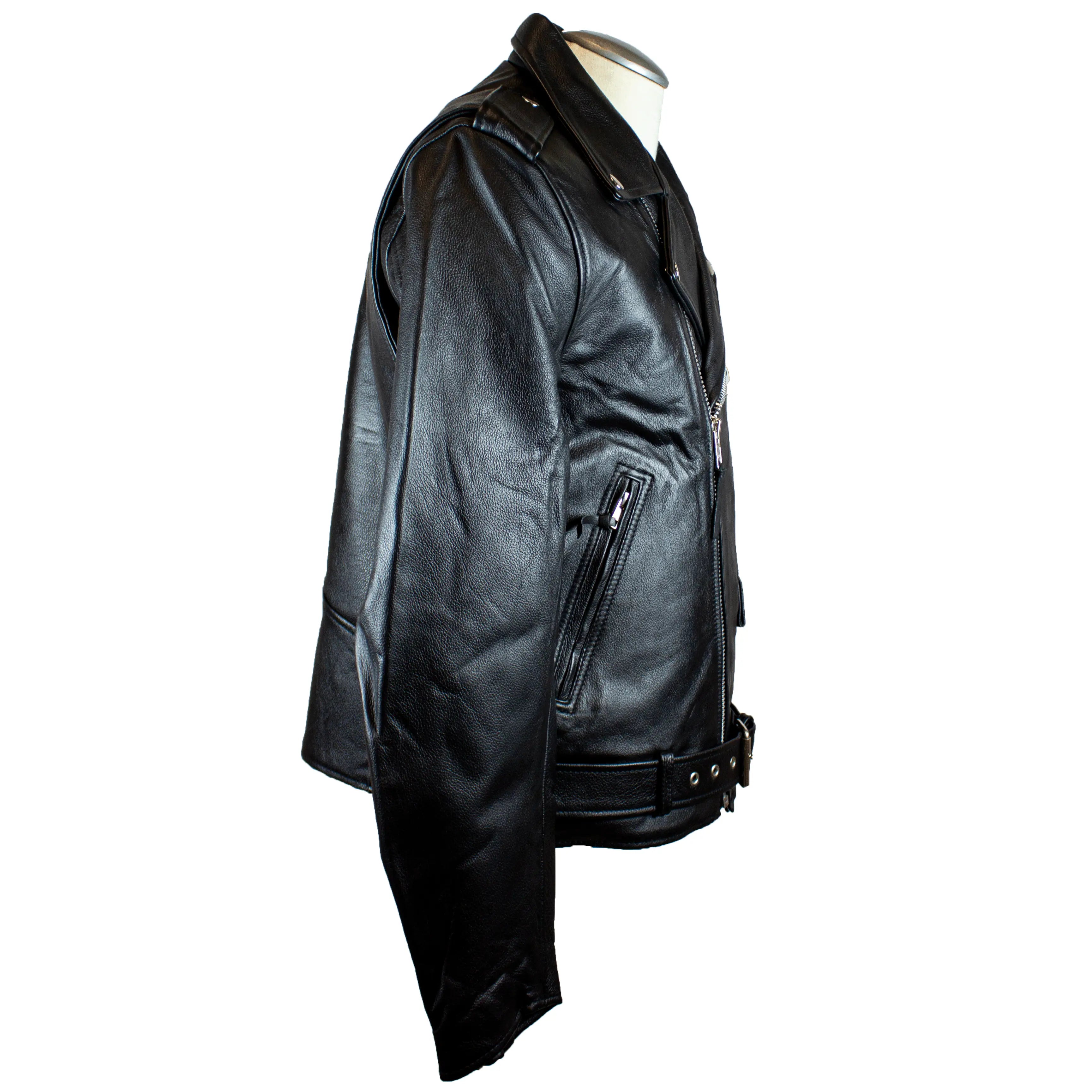 BOL Open Road Men's Motorcycle Leather Jacket - Genuine Biker Jacket for Harley Riders - Perfect for Cruising & Road Trips