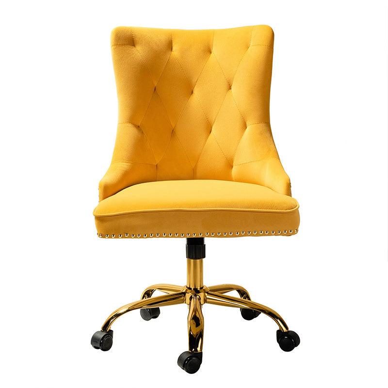 Adega Velvet Adjustable Office Chair - Ergonomic Desk Chair with Lumbar Support for Home Office, Gaming & Workspace - Comfortable Swivel Computer Chair for Long Hours Sitting