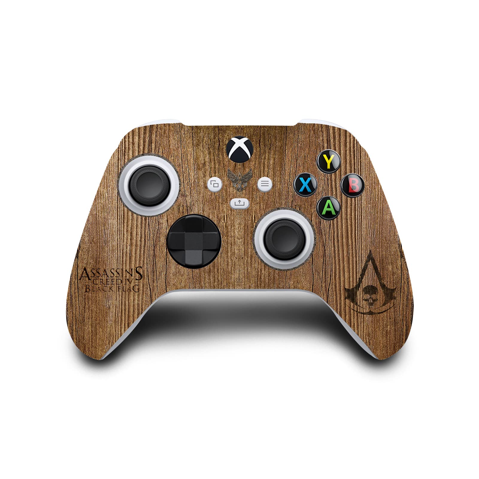 Officially Licensed Assassin's Creed Black Flag Vinyl Skin Decal for Xbox Series S Console & Controller - Wood & Metal Chest Design - Matte Finish Gaming Sticker - Perfect for Gaming Setups & Collectors