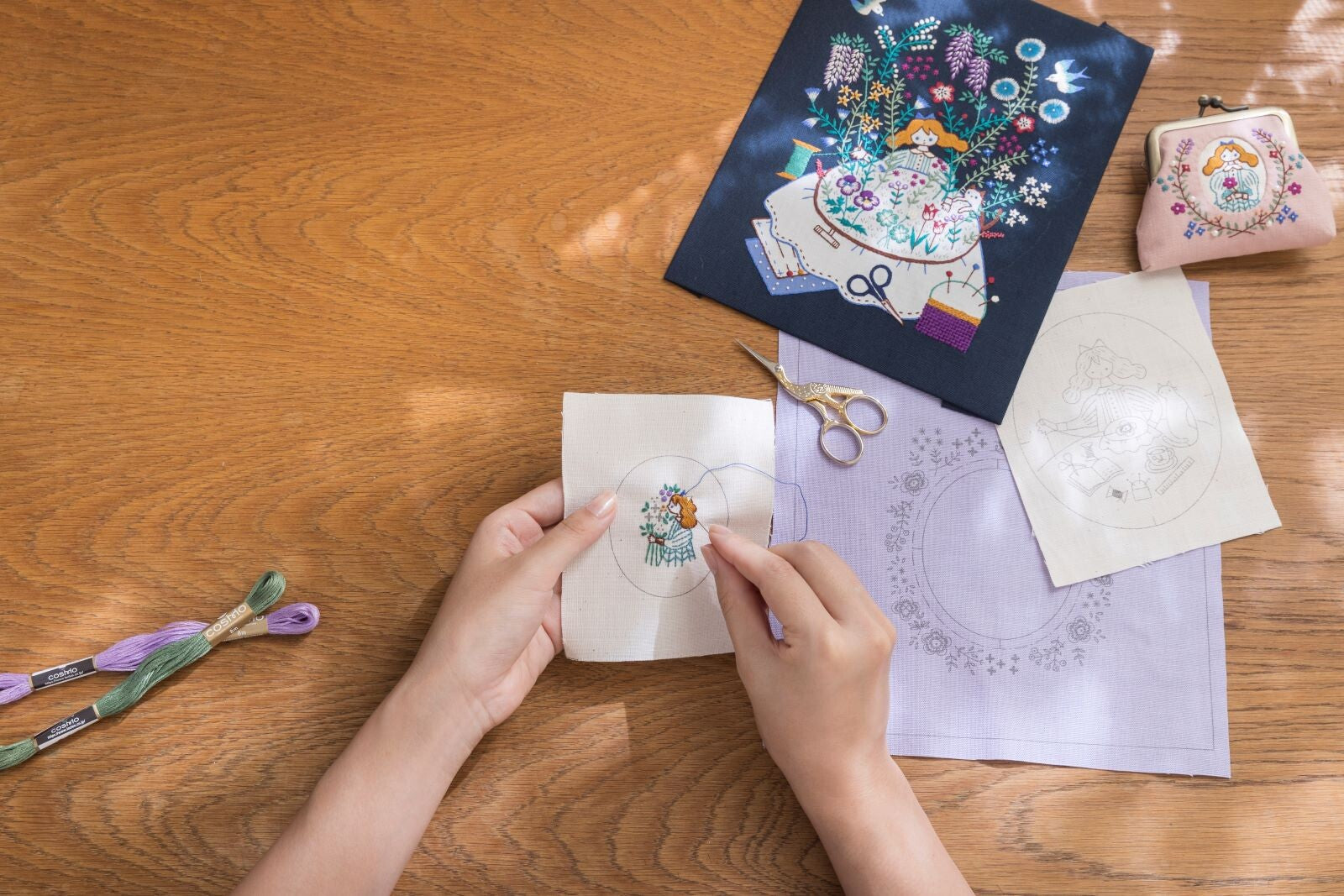 My Story With Flowers Hand Embroidery Kit - Small Frame for DIY Home Decor, Wall Art & Thoughtful Gifts | Beginner-Friendly Floral Embroidery Set