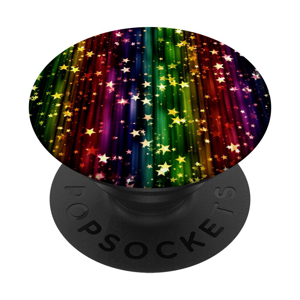 LGBTQ+ Pride Rainbow PopSocket - Swappable Phone Grip for iPhone & Android - Perfect Gay & Lesbian Gift for Birthday, Pride Month & LGBTQ+ Support - Use for Phones, Tablets & Daily Life