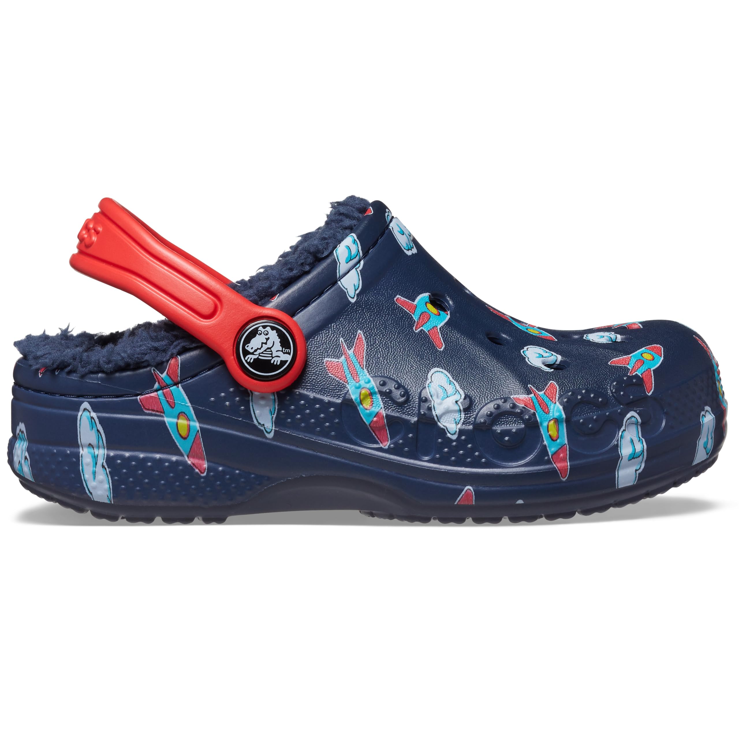 Crocs Kids' Baya Lined Printed Clog - Waterproof & Comfortable Winter Shoes for Boys & Girls - Perfect for School, Playground & Outdoor Activities