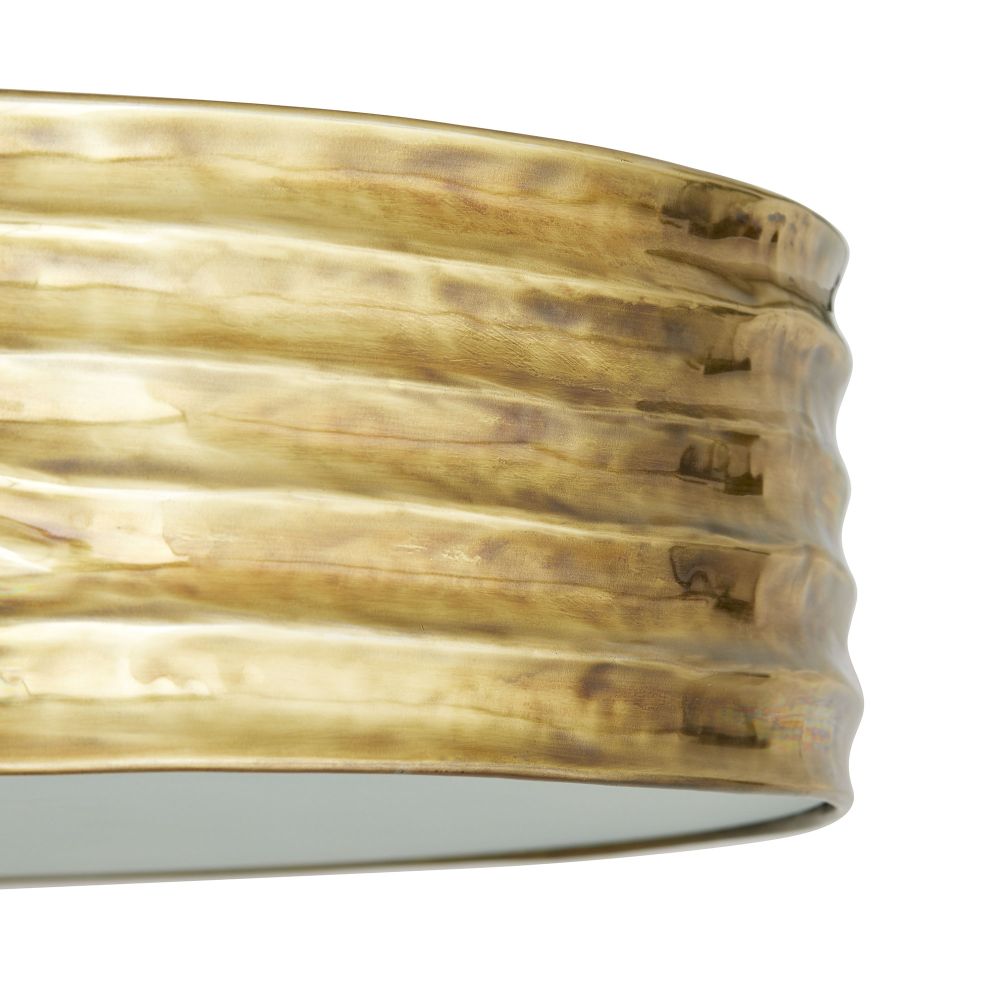 Ansel Semi Flush Mount Ceiling Light Fixture - 24 Inch Gold Chandelier for Dining Room, Bedroom & Hallway - Modern Elegant Lighting for Home Decor