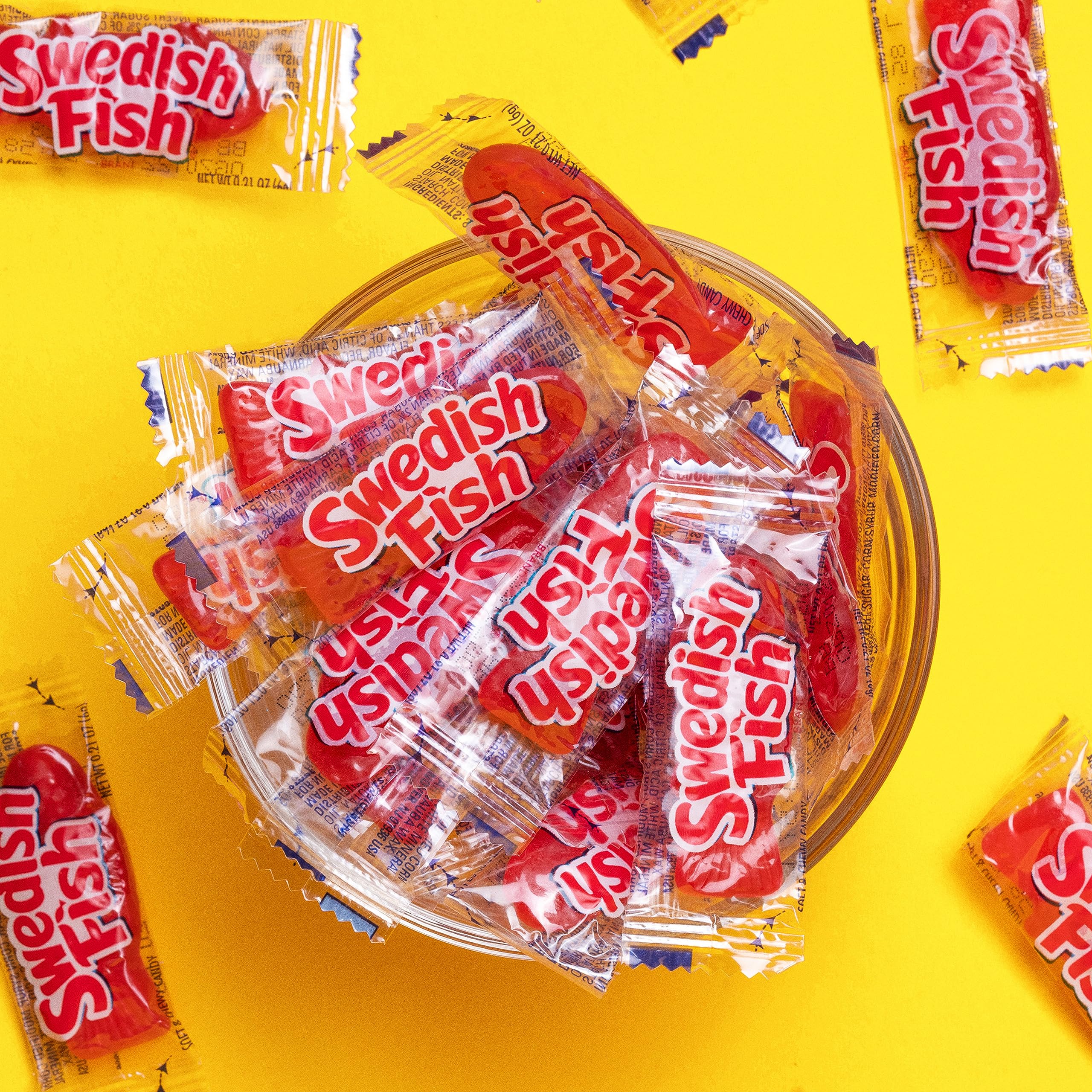 Swedish Fish 240-Piece Grab-and-Go Candy Snacks Box - Bulk Gummy Candy for Office, Party, Movie Night & Road Trips - Perfect Reception Treats & Sweet Snacks