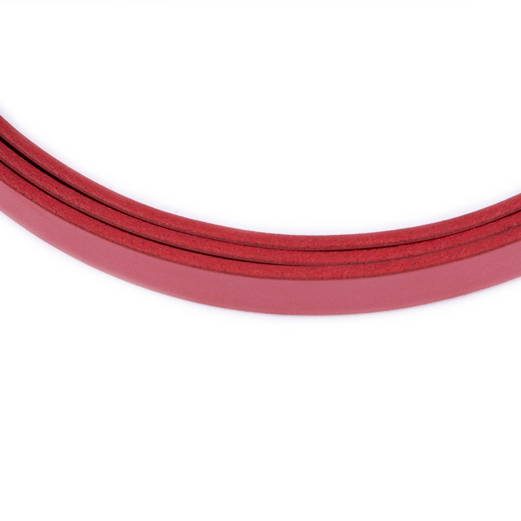 1.5cm Genuine Red Leather Replacement Belt Strap for YSL Buckles - Women's Fashion Accessory for Handbags, Purses & Waist Belts