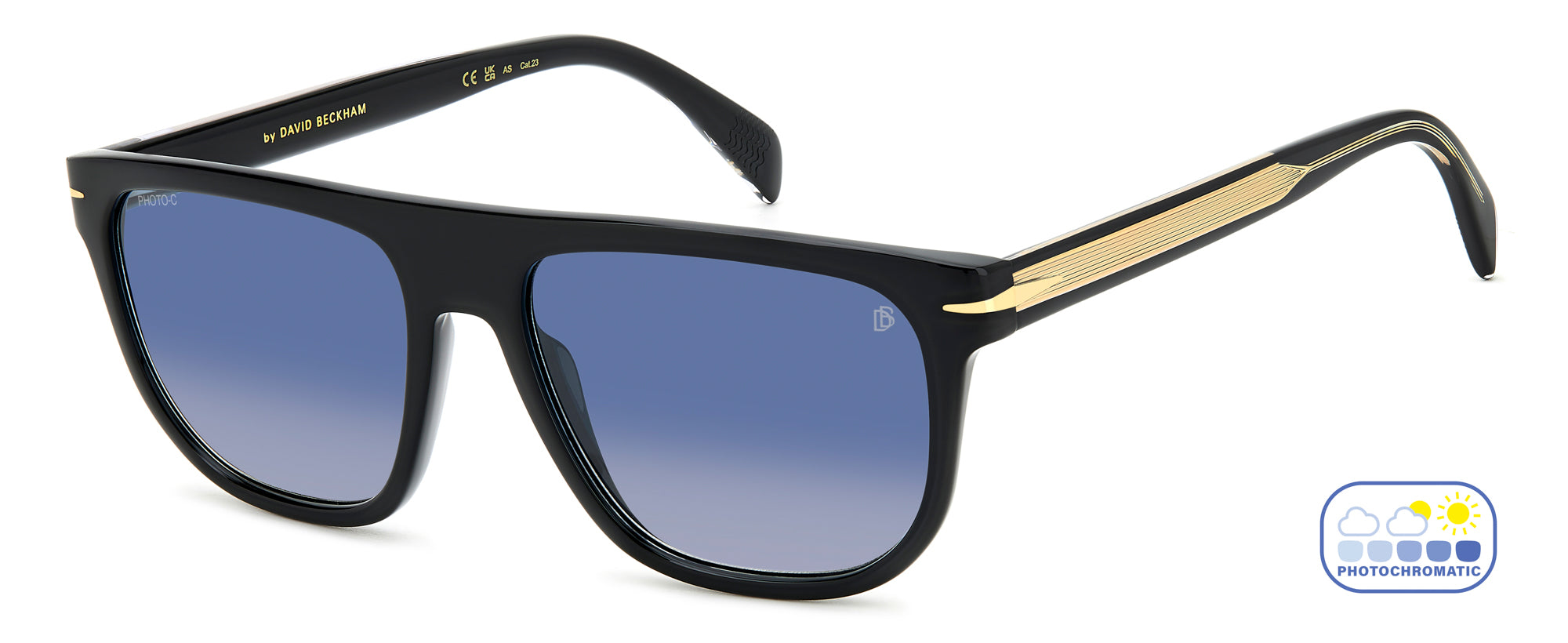 David Beckham DB7111/S Sunglasses - Polarized Aviator Style for Men & Women - Perfect for Driving, Travel & Outdoor Activities