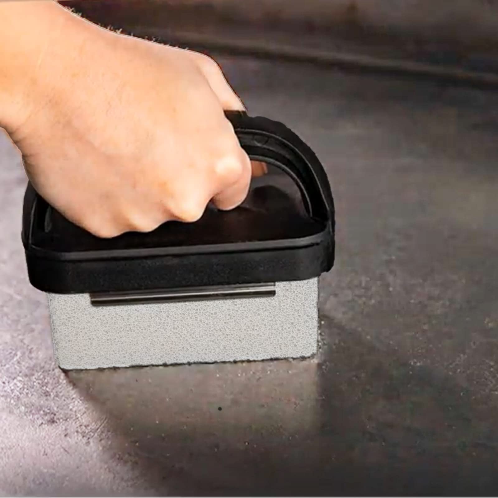 **15-Piece Heavy Duty Blackstone Griddle Cleaning Kit - Grill Stone, Scraper & Stainless Steel Brush for Flat Top Grills - Perfect for Outdoor BBQ & Camping Cooking**