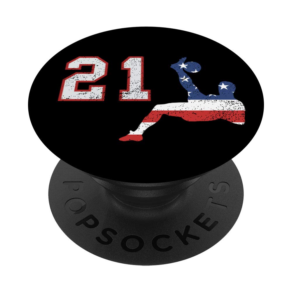 USA Flag Soccer Jersey Number 21 for Players - Perfect for Training, Matches, and Fan Support