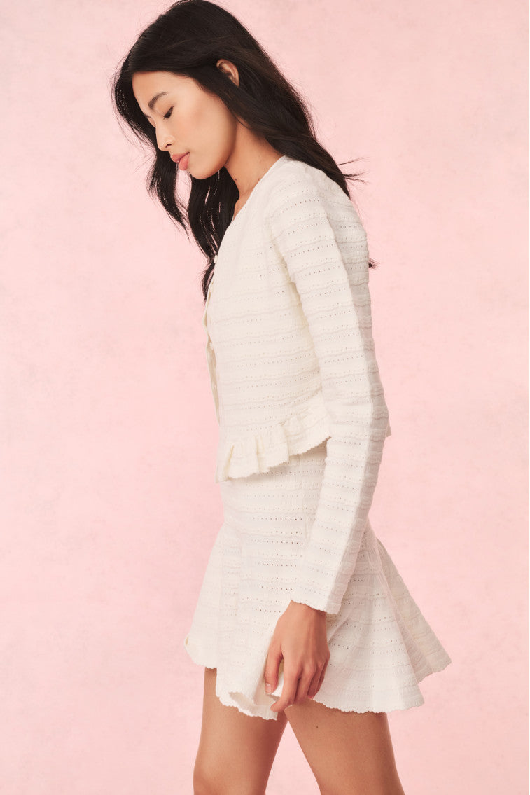 Maryanne Knit Mini Dress - Elegant Ivory Short Sleeve Bodycon Dress for Women | Perfect for Date Night, Cocktail Parties & Summer Outfits