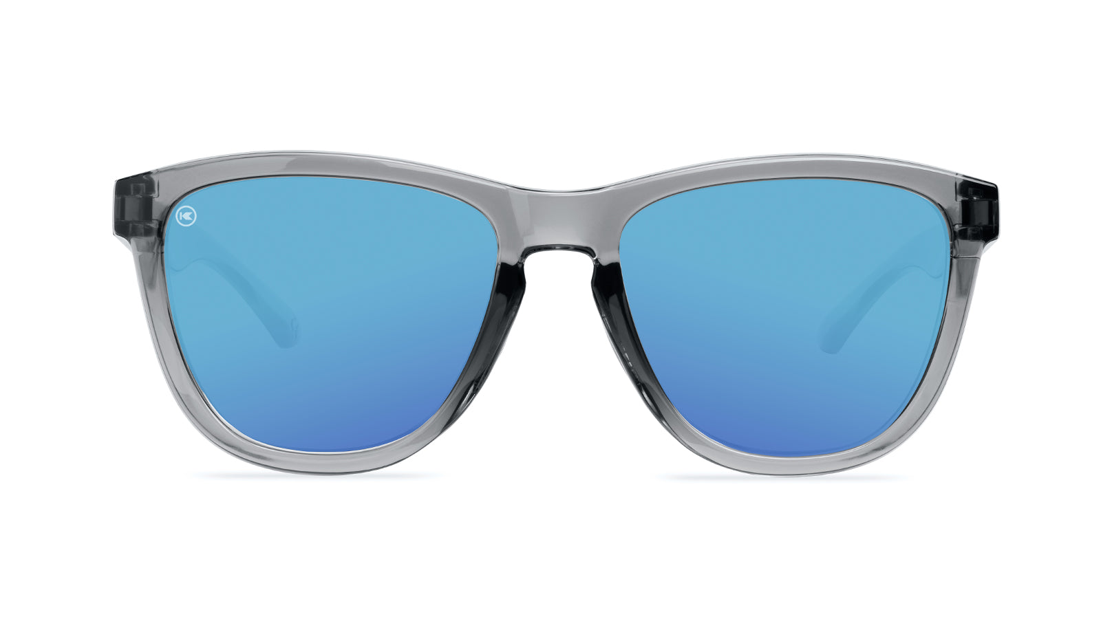 Premium Clear Grey / Aqua Sports Sunglasses - UV Protection, Lightweight & Comfortable for Running, Cycling, Hiking & Outdoor Activities