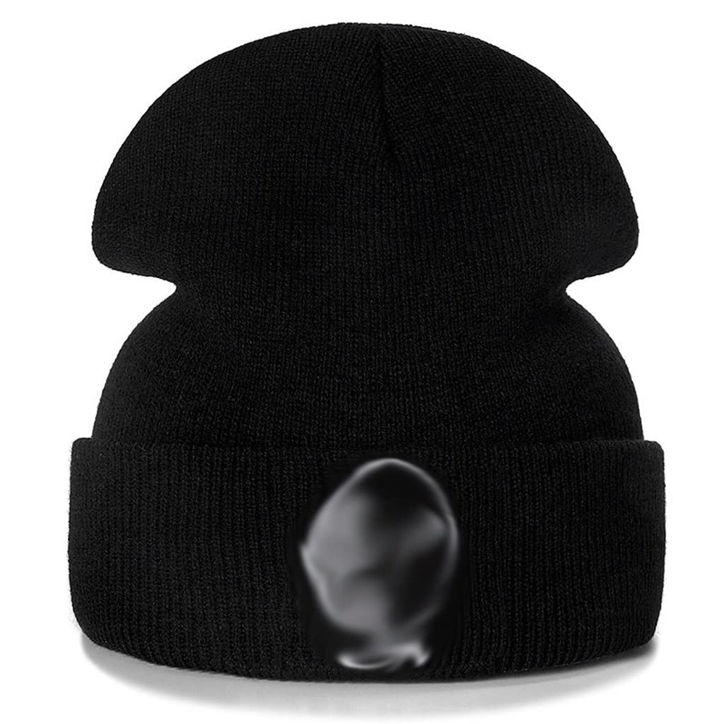Anime Cotton Casual Beanie for Men & Women - Soft Knitted Winter Hat, Unisex Solid Color Hip Hop Cap (One Size) - Perfect for Cold Weather, Street Style & Cosplay