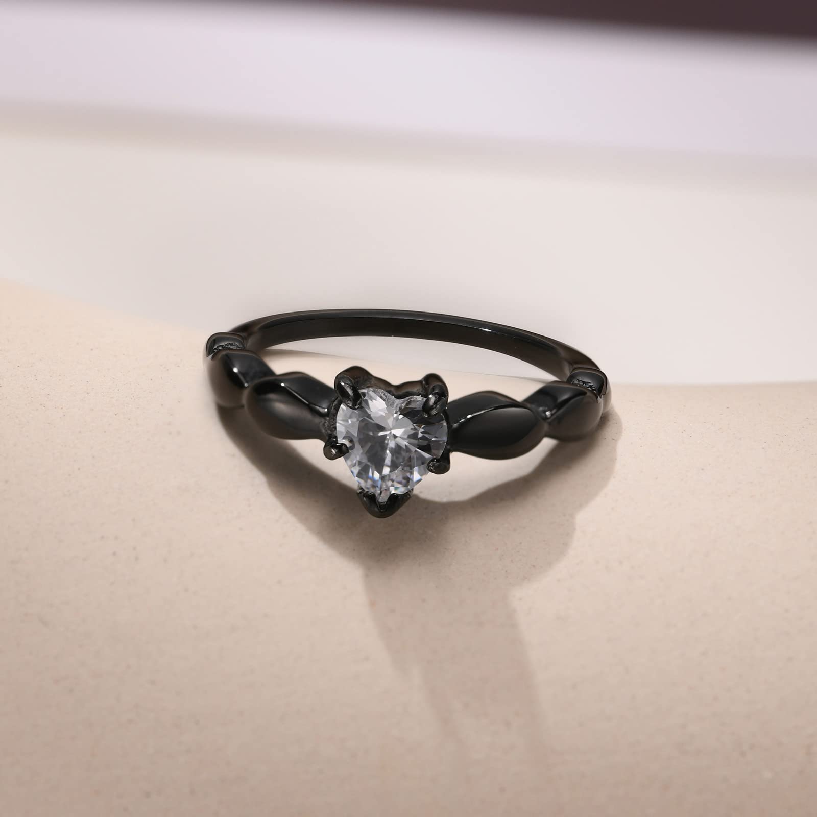VNOX 2-Piece Custom Couple Rings Set - Personalized His & Hers Stainless Steel Promise Rings, Wedding Bands & Engagement Rings for Men & Women - Perfect for Anniversaries, Valentine's Day & Romantic Gifts