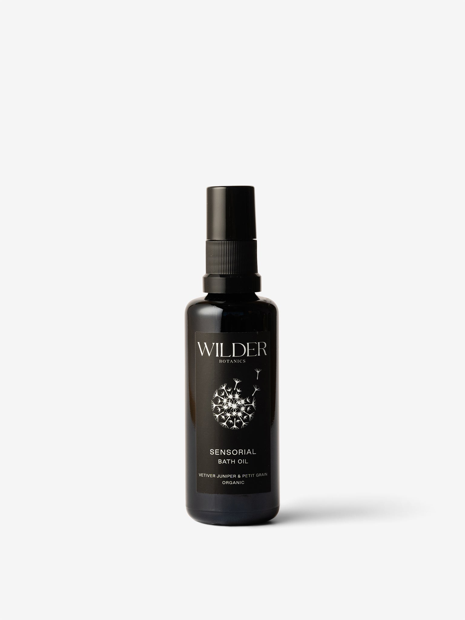 Wilder Botanics Vetiver Sensorial Bath Oil - Relaxing Aromatherapy for Stress Relief & Skin Hydration - Perfect for Spa Nights & Self-Care Rituals