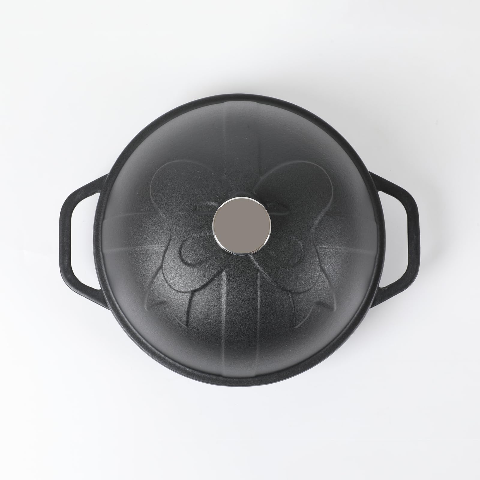 HAWOK 9.8 Inch Pre-Seasoned Cast Iron Bread Baking Pan with Cloche Lid - Perfect for Sourdough, Artisan Loaves & Dutch Oven Cooking - Ideal for Home Bakers & Outdoor Camping Use