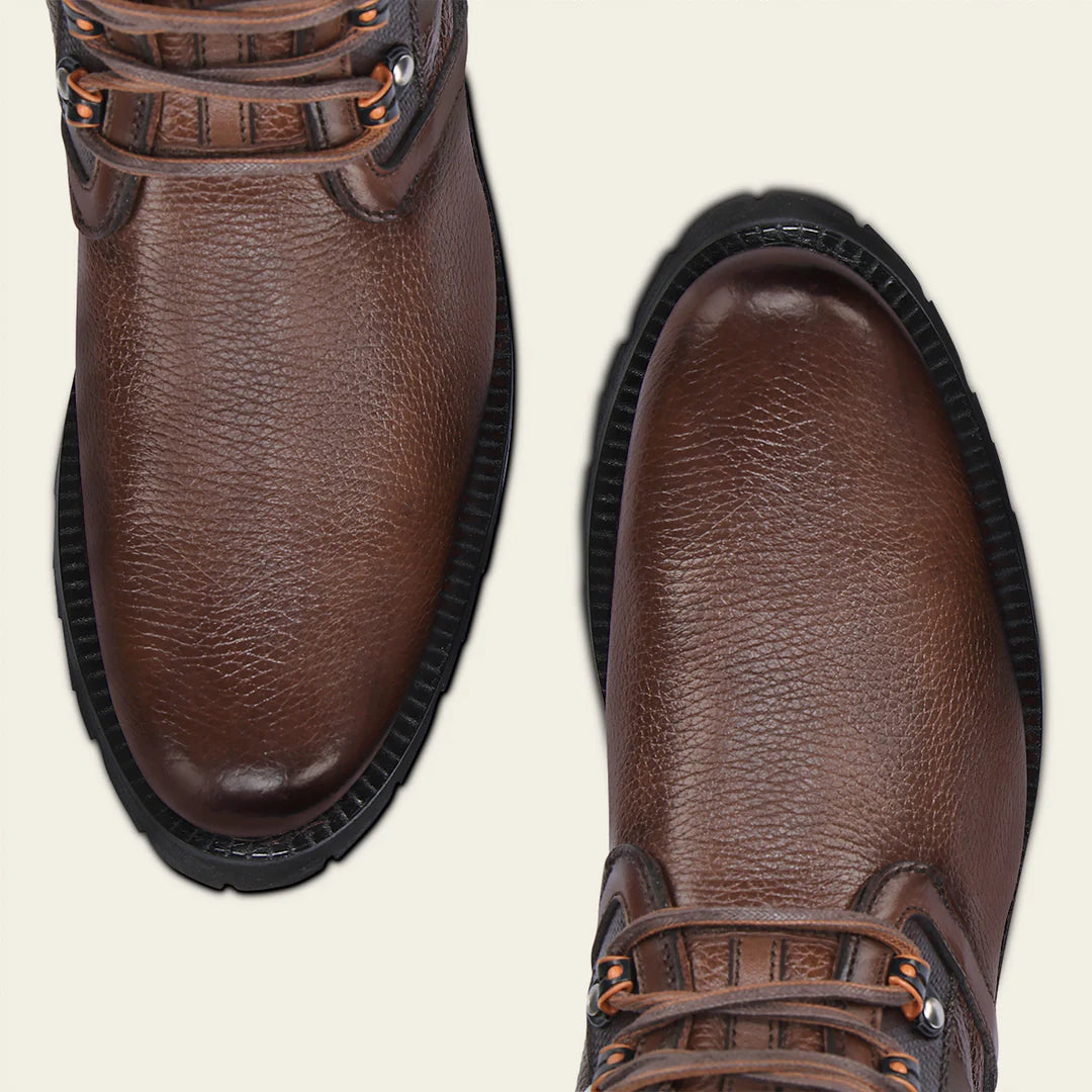 Men's 4D25VE Cuadra Honey Dress Casual Deer Leather Zip Ankle Boots - Stylish & Comfortable for Everyday Wear, Outdoor Adventures & Date Nights
