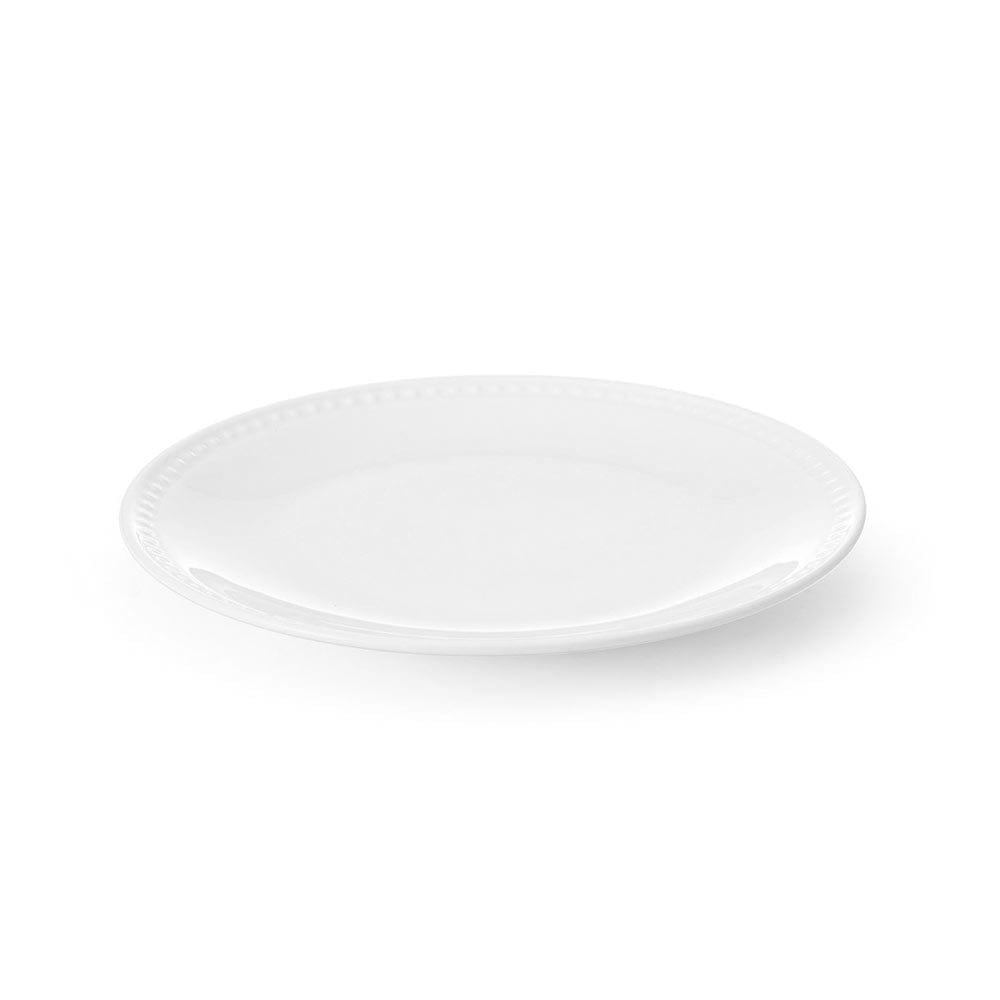 Loria Set of 4 Salad Plates - 7.5 Inch Porcelain Appetizer Dishes for Dinner Party, Wedding, Picnic & Home Decor | Elegant & Durable Dishware Set