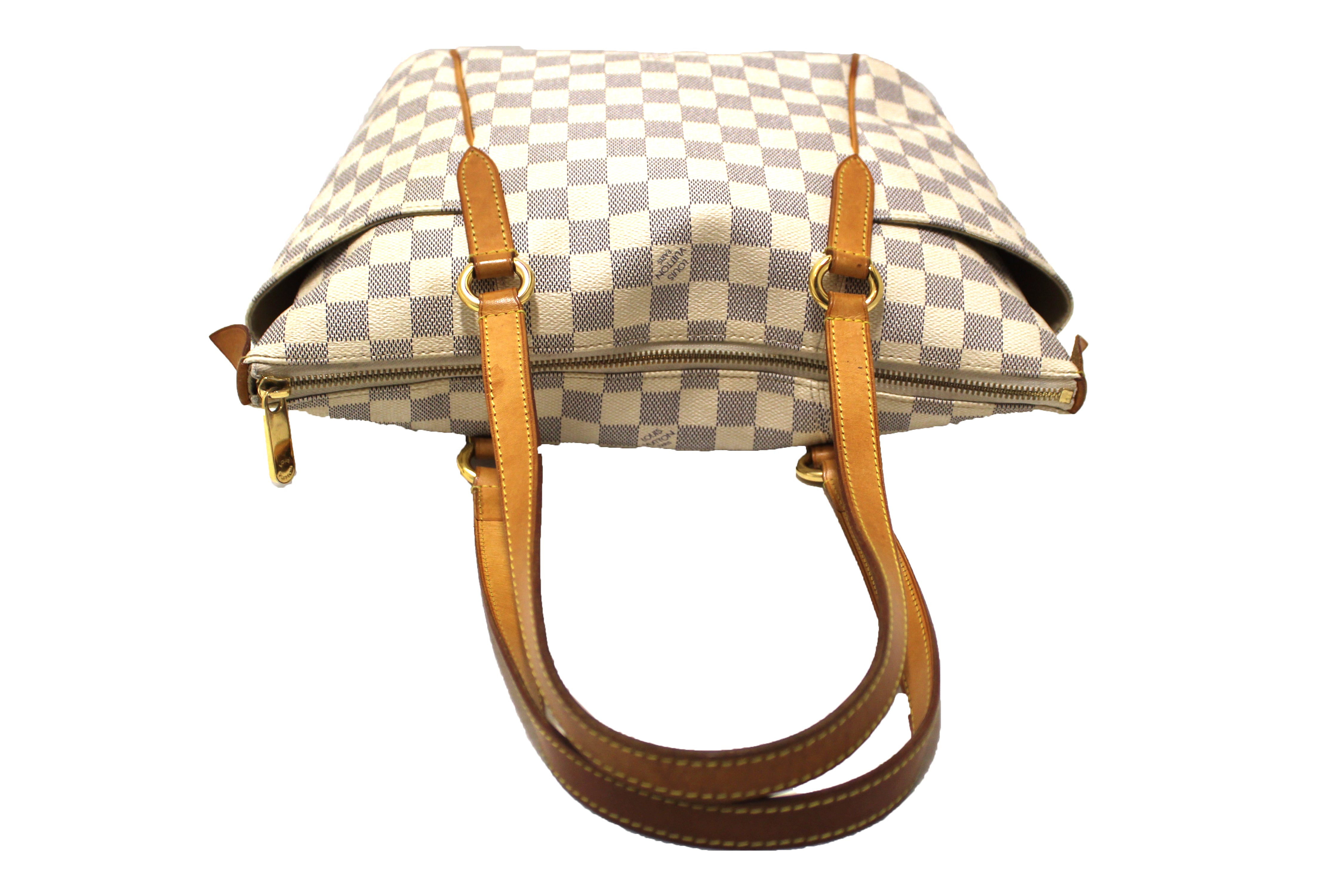 Authentic Louis Vuitton Damier Azur Totally PM Shoulder Tote Bag - Luxury Designer Handbag for Women, Perfect for Work, Travel & Everyday Use