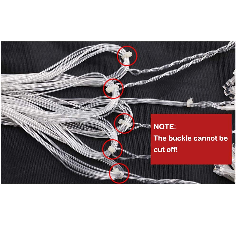 128 LED Heart Shaped Curtain Lights with Remote Control - 8 Lighting Modes, USB Powered Red Icicle Fairy String Lights for Outdoor & Indoor Use (6.6 x 4.9 ft) - Perfect for Bedroom, Patio, Wedding, Party, Christmas, and Holiday Decorations