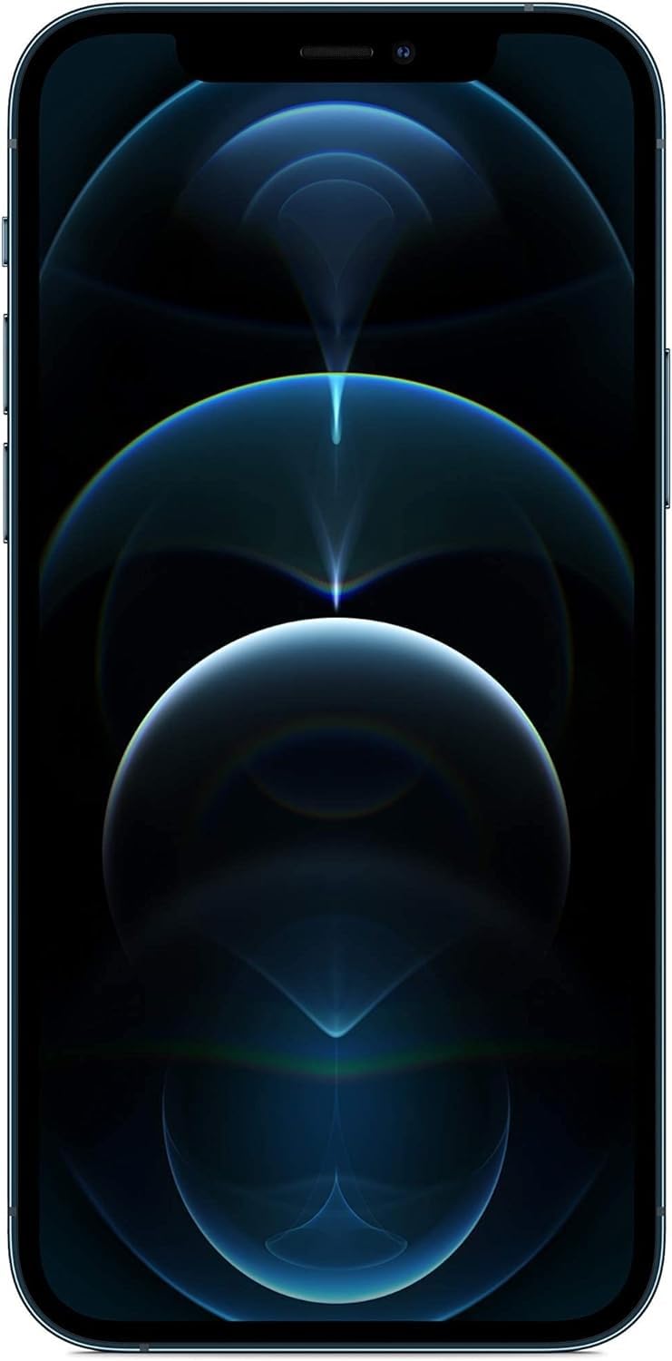 Refurbished Apple iPhone 12 Pro 128GB Pacific Blue - Unlocked Smartphone for Travel, Work & Photography | Premium Renewed iPhone with Face ID & Dual Camera System