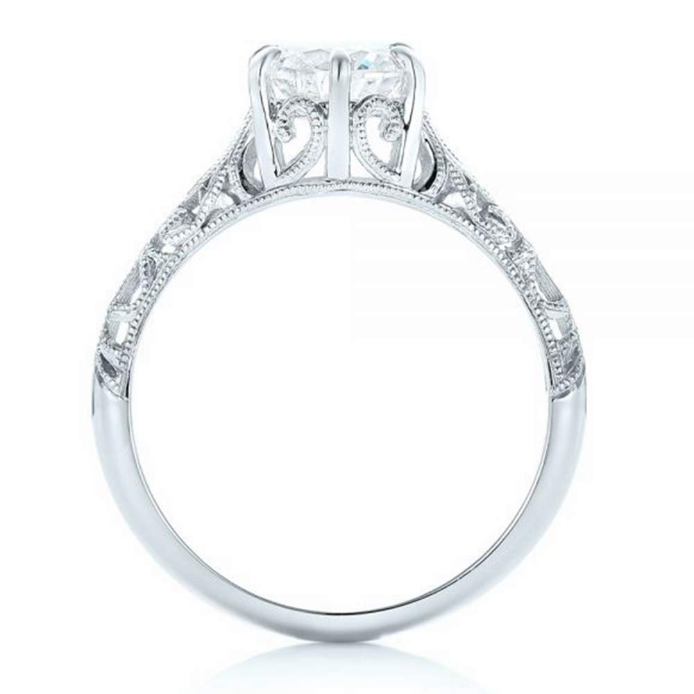 1 Carat Solitaire Engagement Ring for Women - 10K 14K 18K Gold Wedding Band, Anniversary & Promise Ring - Elegant Royal Jewelry Gift for Her - Perfect for Proposals, Weddings & Special Occasions