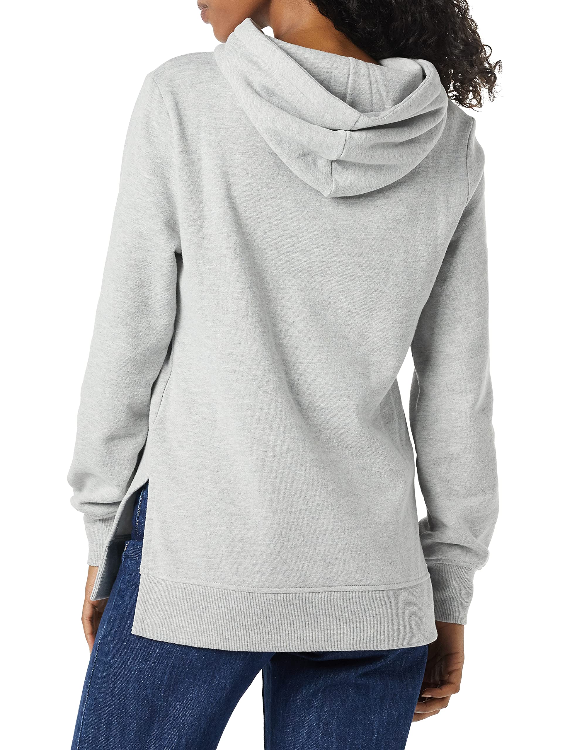 Amazon Essentials Women's Fleece Hooded Tunic Sweatshirt - Soft Warm Pullover for Casual Wear, Lounge & Outdoor Activities