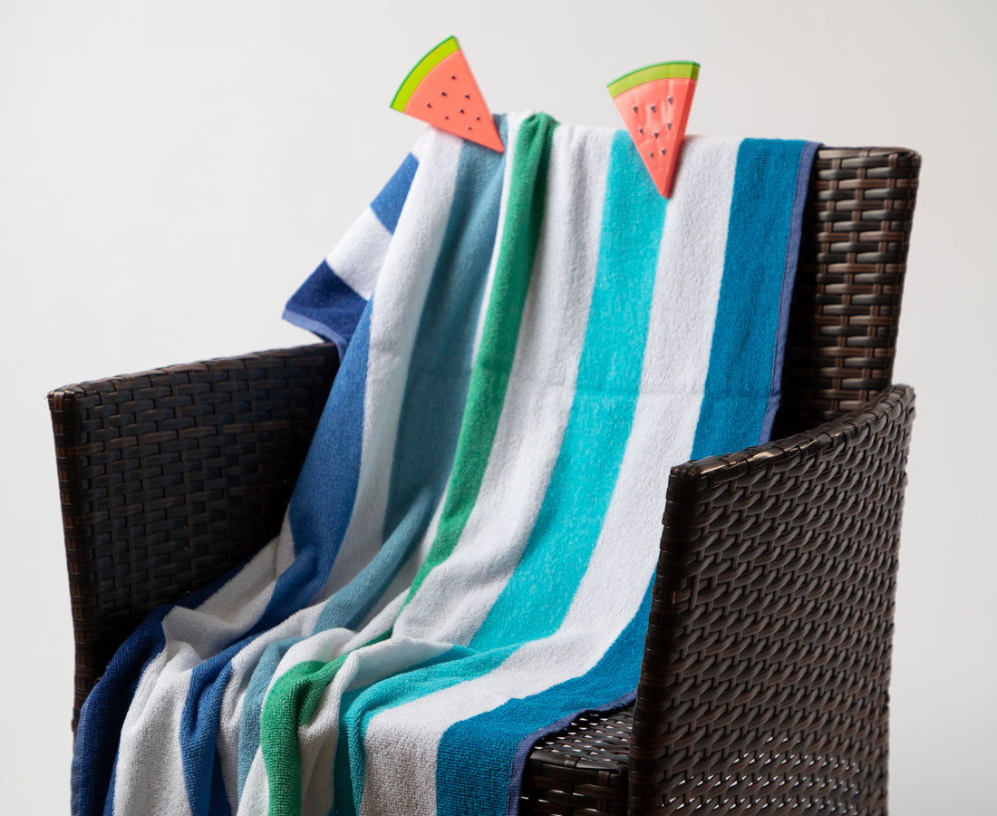Waterproof Beach Towel Clips - Non-Slip Sandproof Towel Holders for Pool, Lounge Chair & Outdoor Use - Cute Watermelon Design Summer Essentials