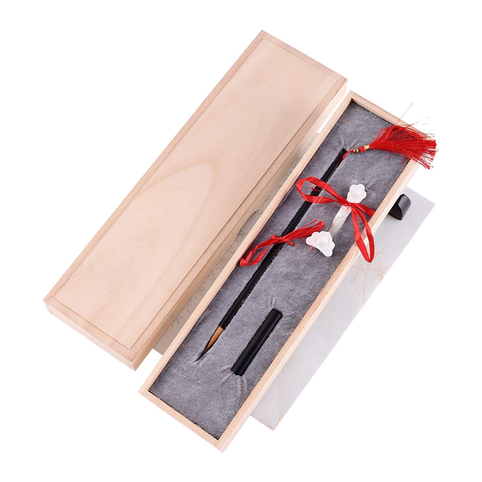 Premium Chinese Calligraphy Brush Set - Professional Wolf Hair & Black Sandalwood Ink Brushes for Writing, Drawing, Watercolor, Kanji & Sumi Painting - Ideal Gift for Beginners & Artists - Perfect for Home Studio, Classroom & Zen Meditation Practice