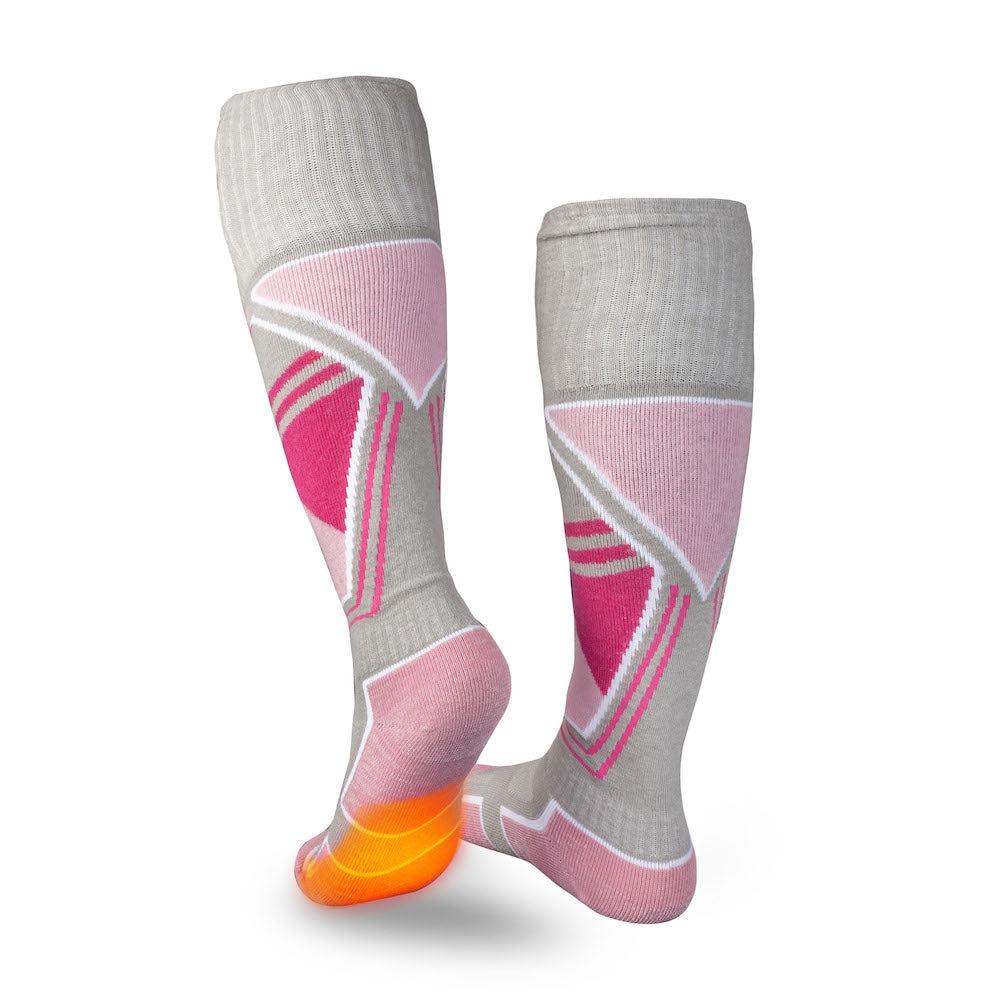 Premium 2.0 Merino Heated Socks for Women - Ultra Warm Battery-Powered Winter Socks for Hiking, Skiing & Outdoor Activities