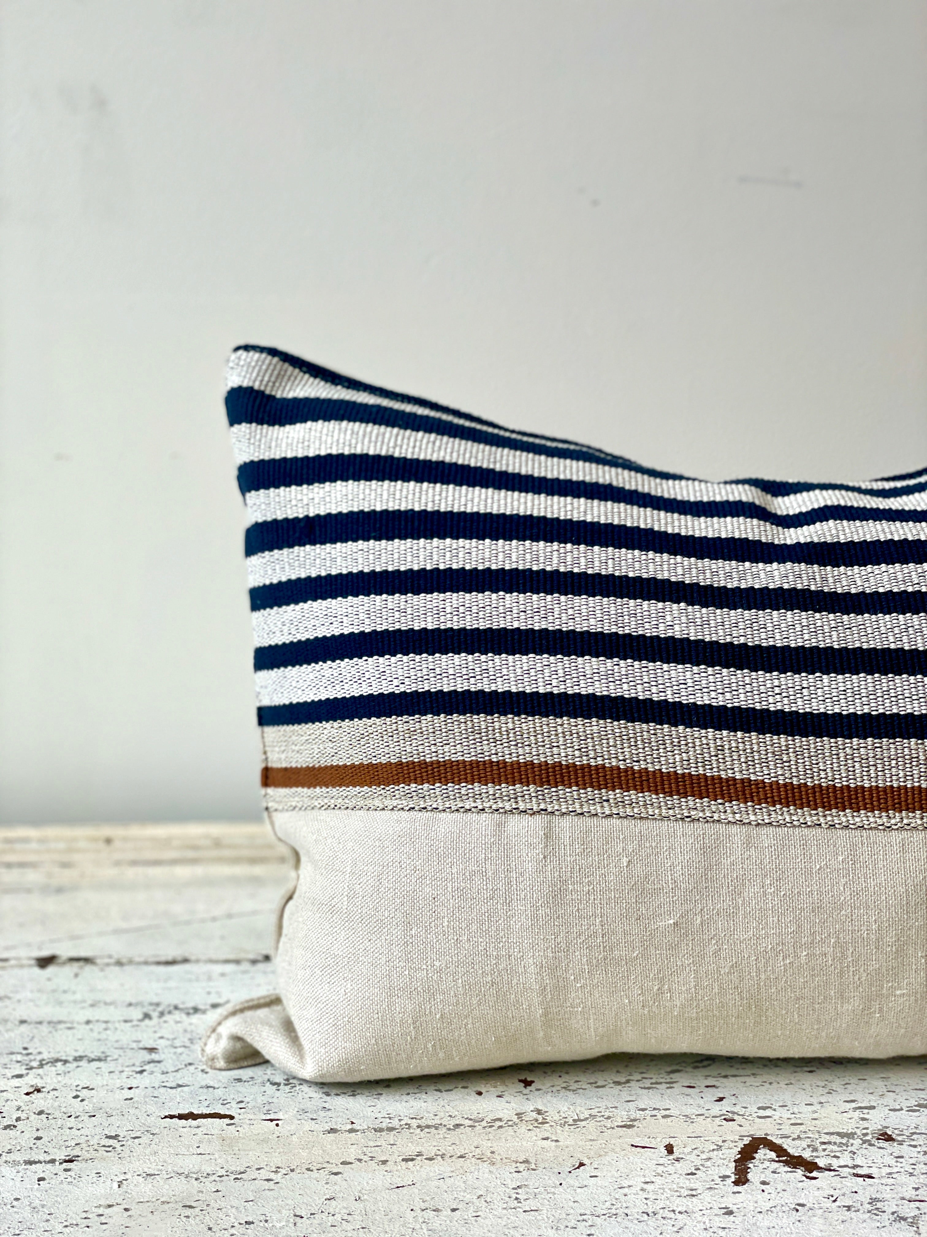 Custom Stripe Cisco Home Bolster Pillow 15x24 Inches - Decorative Lumbar Support Pillow for Sofa, Bed, Couch - Perfect for Living Room, Bedroom & Office