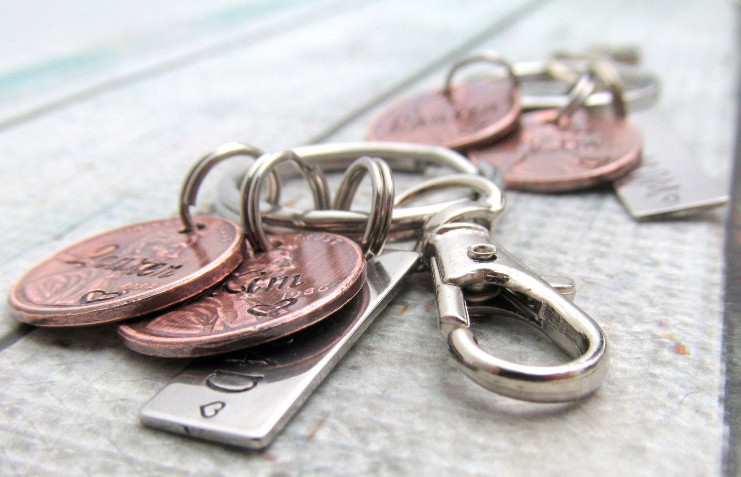 Personalized Lucky Penny Keychain for Mom or Dad - Custom Name & Birth Year Coin (1940-Present) - Perfect Gift for Birthdays, Anniversaries & Keepsakes