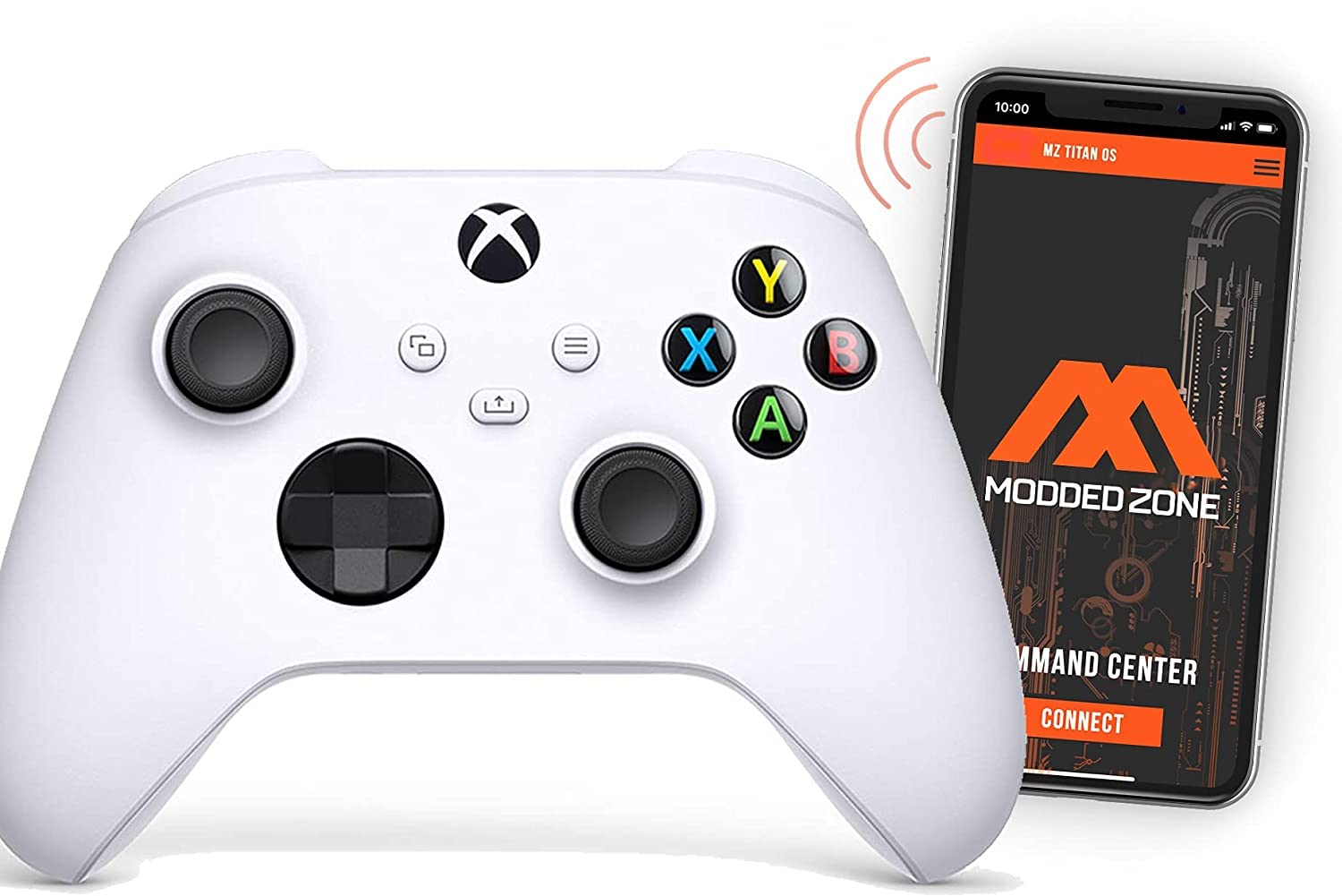 Custom Modded Xbox One S/X & PC Wireless Controller - Smart Mods for FPS Gaming (White) - Handcrafted in USA