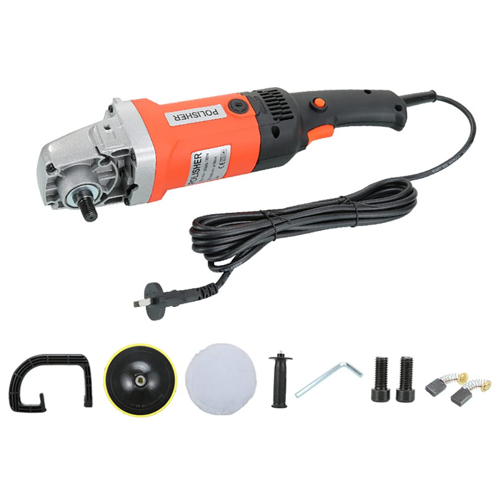 1400W Electric Car Polisher Waxing & Sealing Machine - Household Marble Tile Floor Repair & Beauty Polishing Tool for Auto Detailing & Home Renovation