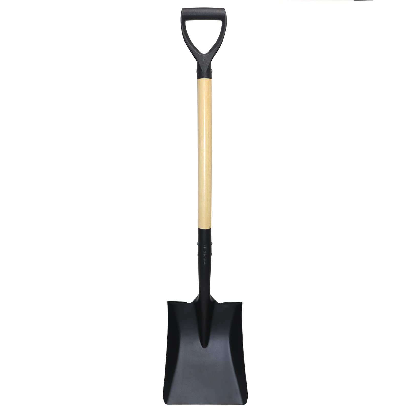 D-Handle Square Shovel - 41 Inch Heavy Duty Garden Shovel for Digging, Transferring Soil & Snow Removal - Perfect for Gardening, Landscaping & Car Snow Clearing