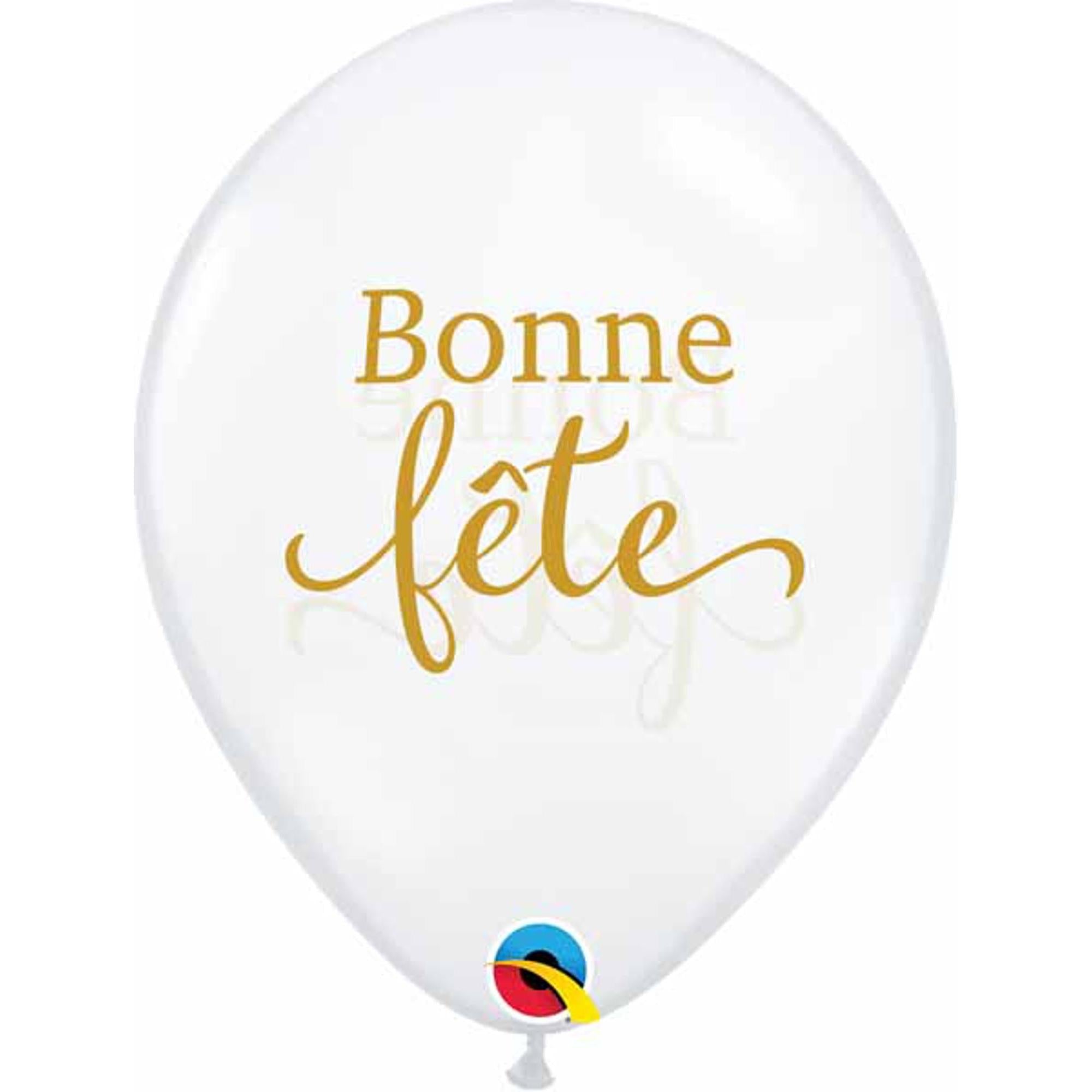 Bonne Fete Balloons - 50 Pack of 11 Inch Premium Latex Balloons for Parties, Eco-Friendly & Durable - Perfect for Birthday Decorations, Baby Showers & Wedding Celebrations