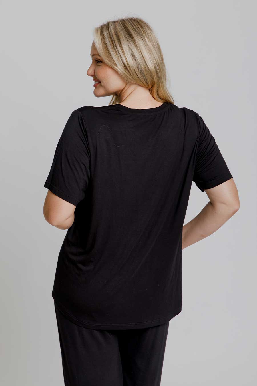 Classic Bamboo T-Shirt for Men & Women | Soft Eco-Friendly Black Cotton Tee | Casual Wear, Lounge & Everyday Outfits