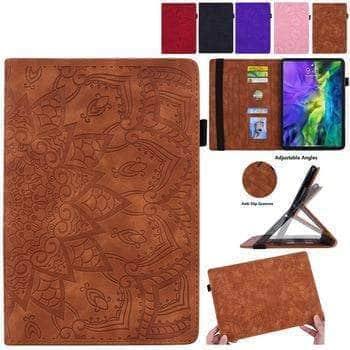 iPad Air 5 2022 Case - Premium Leather Cover with Classic Flower Design - Perfect for Work, Travel & Everyday Protection