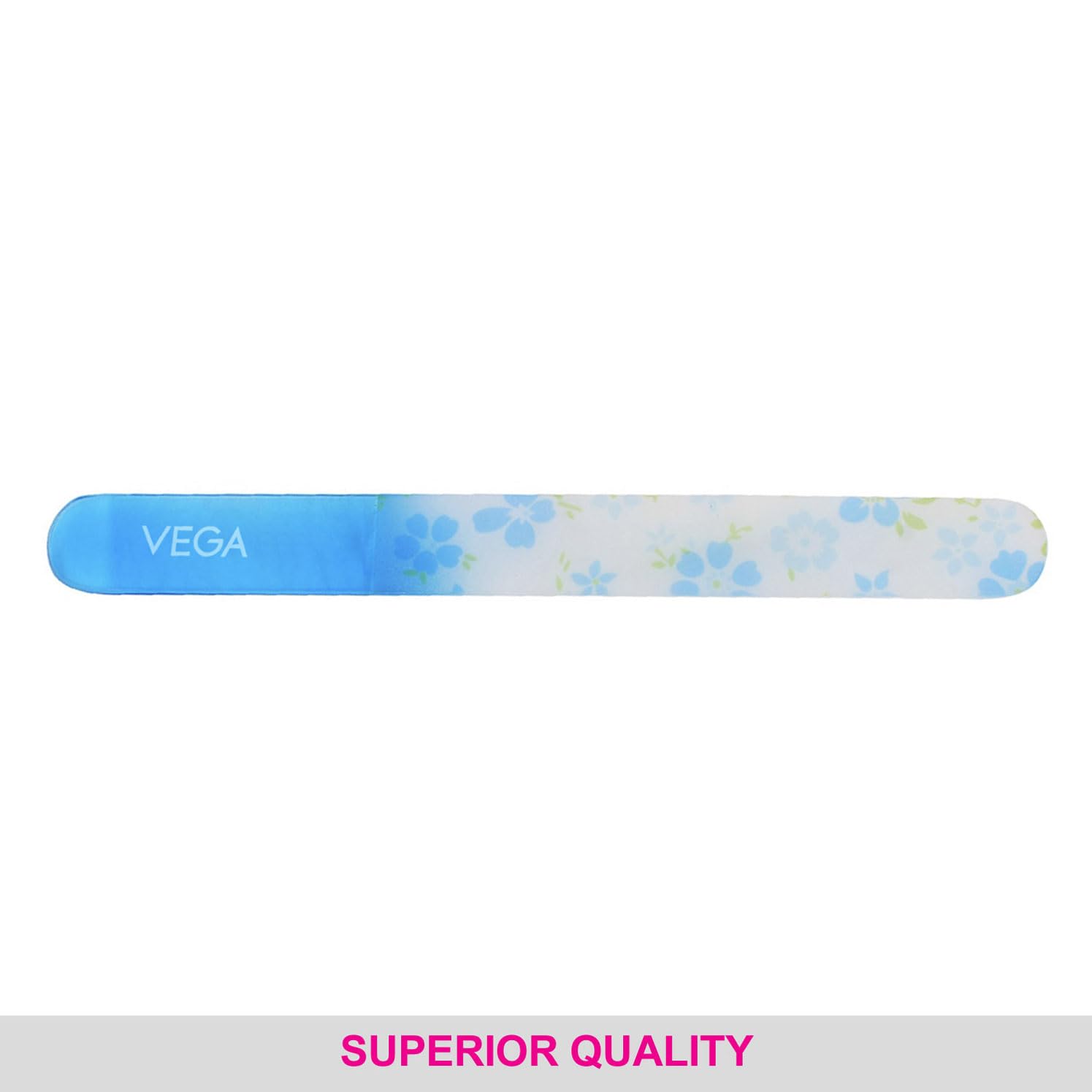 Premium Vega Crystal Glass Nail File - Blue 35g for Professional Manicure & Pedicure | Durable Nail Care Tool for Home, Salon & Travel Use