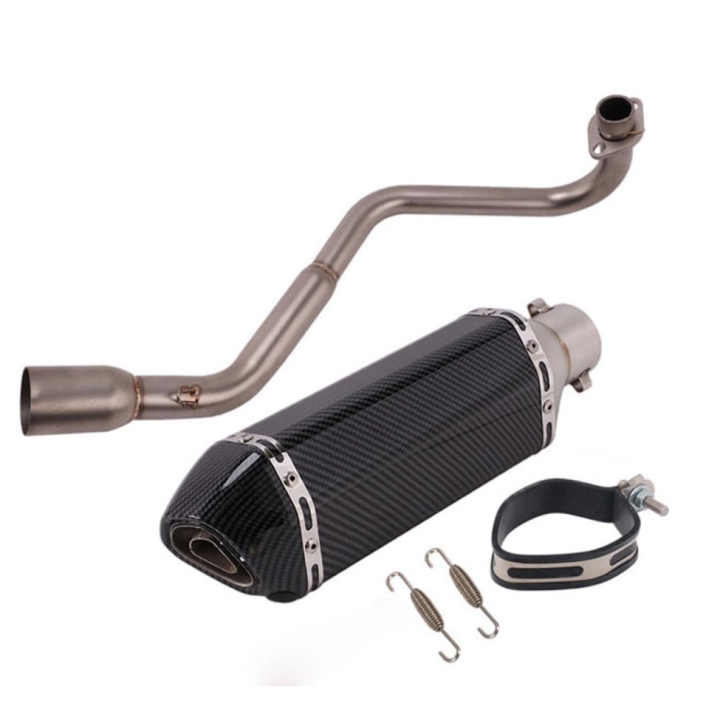 Stainless Steel Motorcycle Slip-On Muffler for 51mm Exhaust - Universal Fit for Performance Upgrade