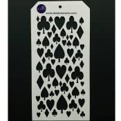 Reusable Poker Stencil for Home Decor - 8x4 Inch DIY Craft Stencil - Perfect for Wall Art, Furniture, and Custom Designs
