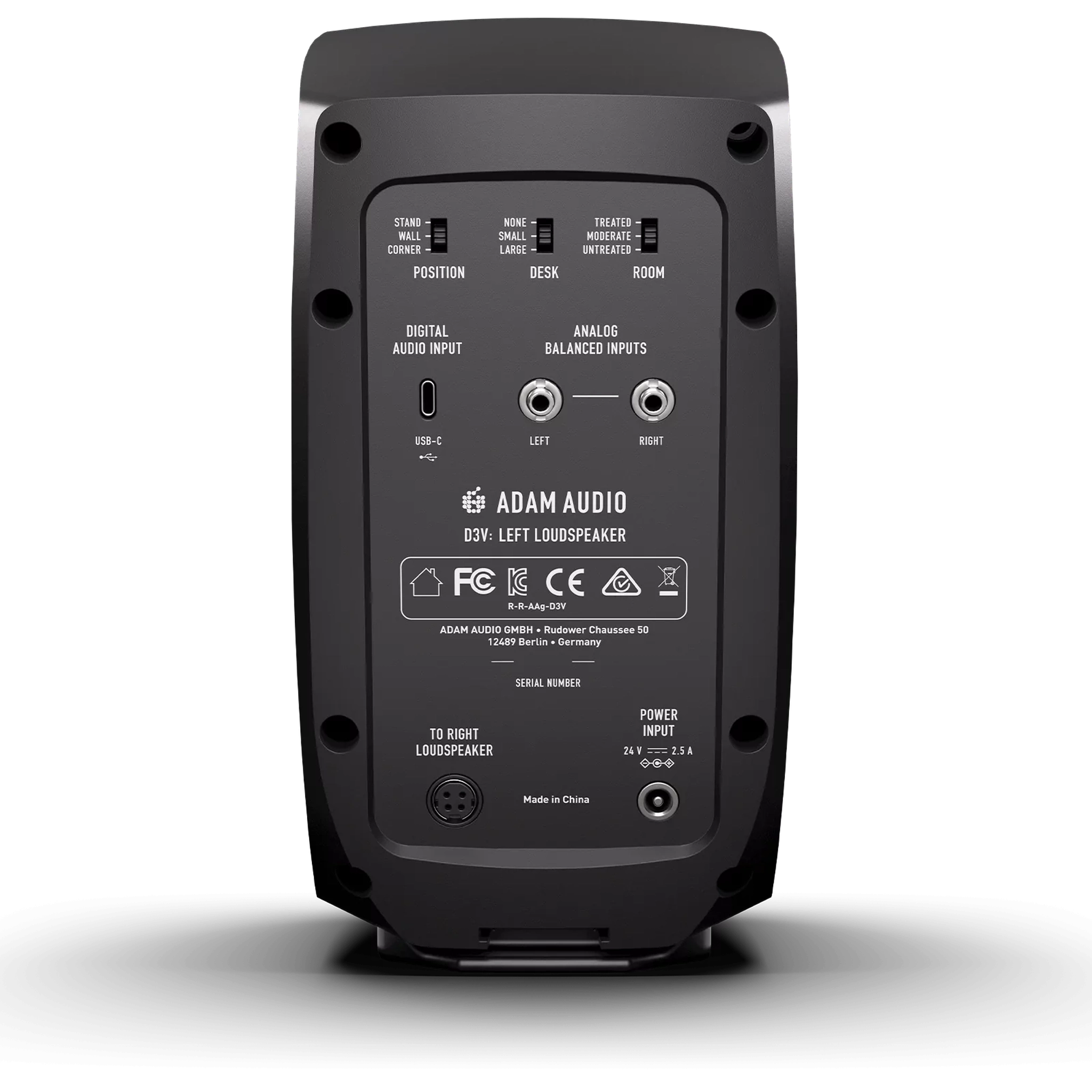 Adam Audio D3V Active Studio Monitor Speakers - Professional Nearfield Studio Monitors for Music Production, Recording & Mixing | Perfect for Home Studios, Podcasting & Audio Editing