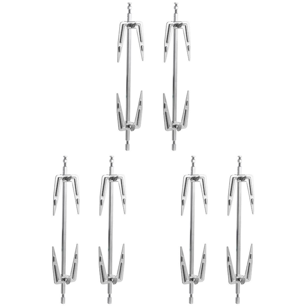 6-Piece Stainless Steel Air Fryer Fork Set - Grill Rotisserie Forks for Chicken, Fish & Meat - Perfect for Air Fryer, Oven & BBQ Cooking