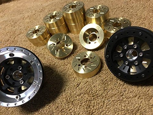 High-Quality Brass Beef Patties Scale Brake Rotors & Weights (2-Pack) - Precision Gear Head Parts for Model Cars & RC Vehicles
