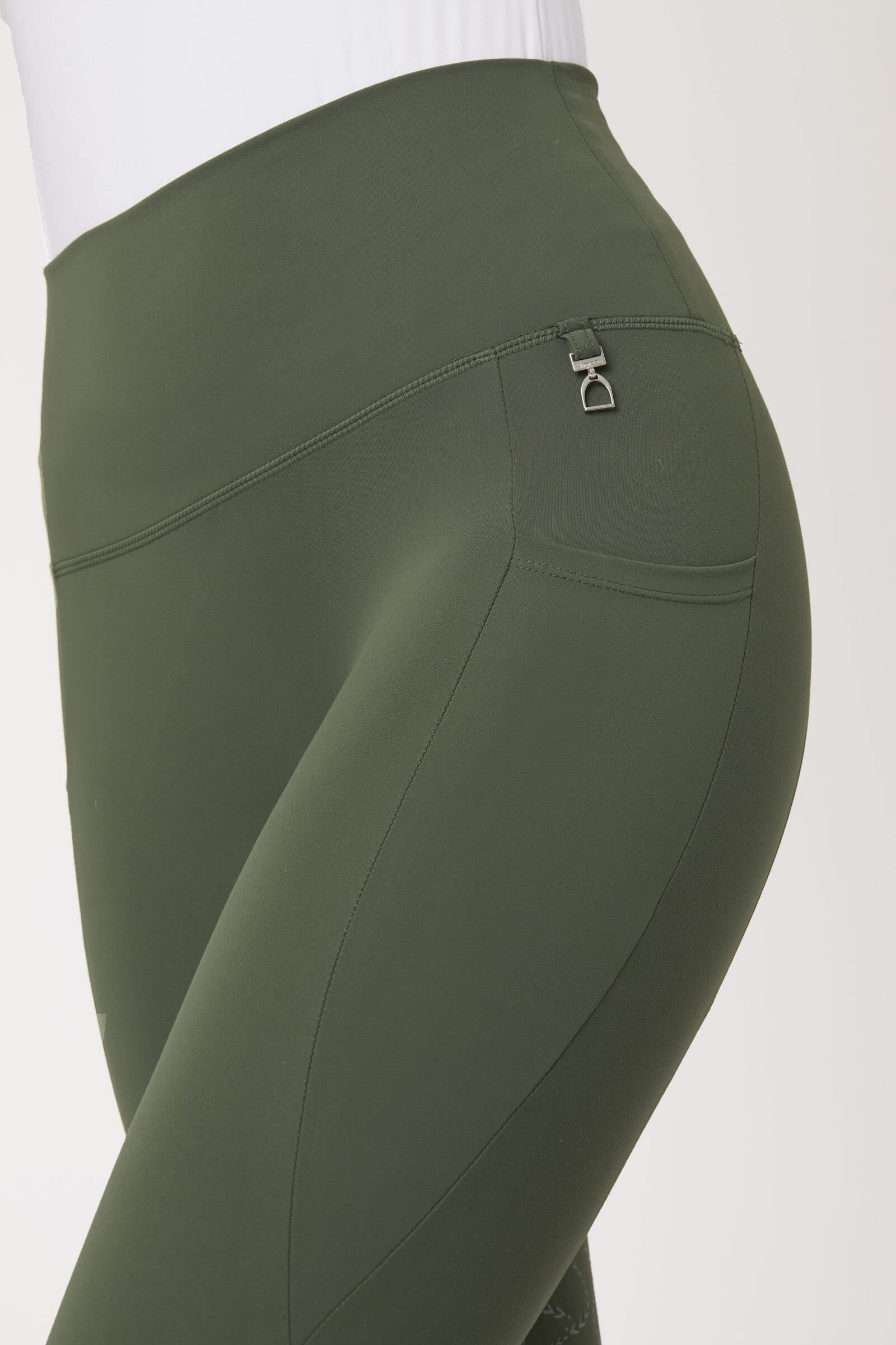HORZE Gillian Women's Silicone Full Seat Equestrian Riding Tights - Perfect for Horseback Riding, Training & Competition