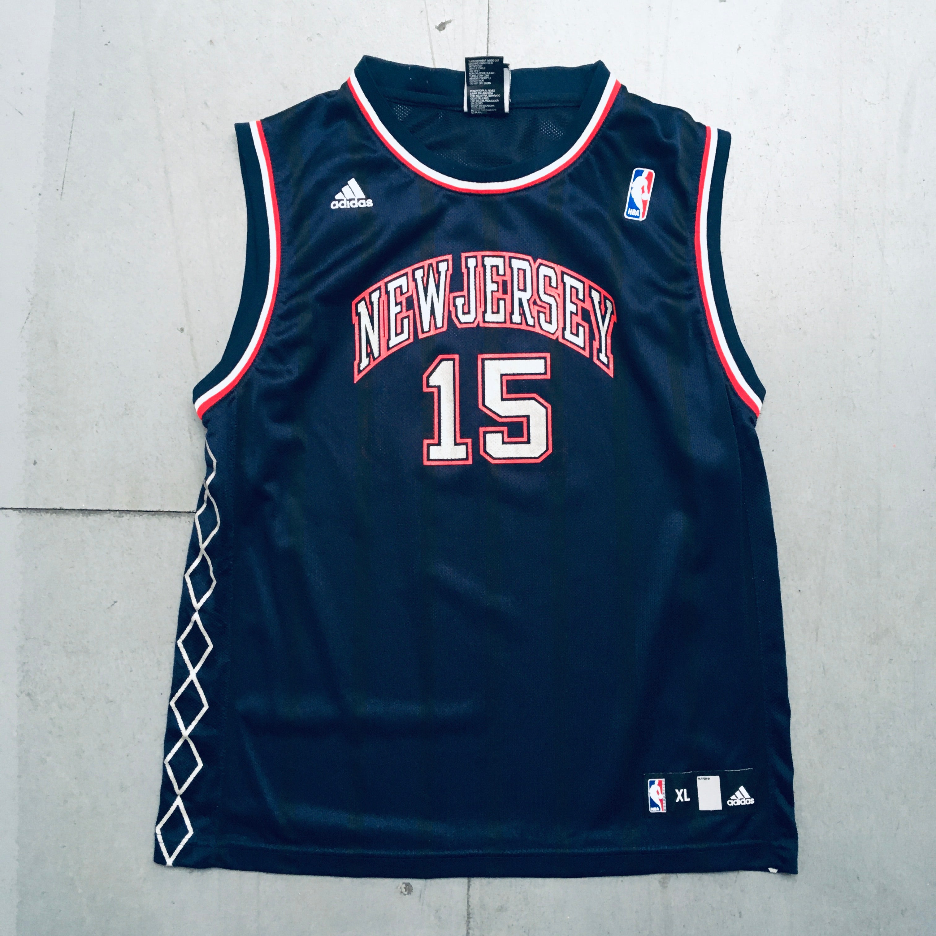 Authentic Vince Carter 2006-07 New Jersey Nets Navy Blue Adidas Jersey Size S | NBA Basketball Fan Gear for Games & Collectibles