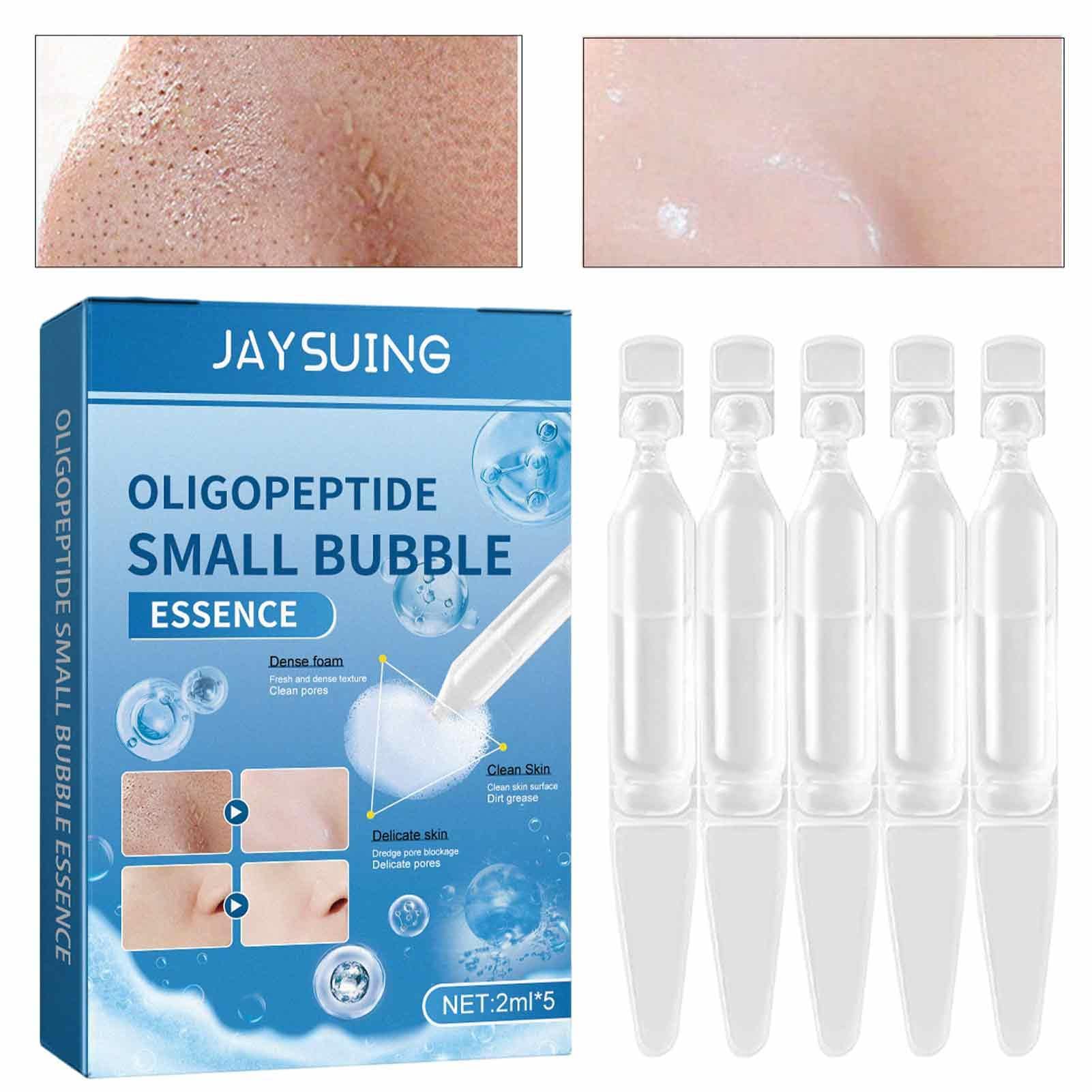 Bubble Cleanser - 2ml Oligopeptide Self-Foaming Pore Minimizing Essence | Oil Control & Skin Firming Face Wash | Deep Cleansing for Oily & Acne-Prone Skin | Perfect for Daily Skincare Routine & Travel