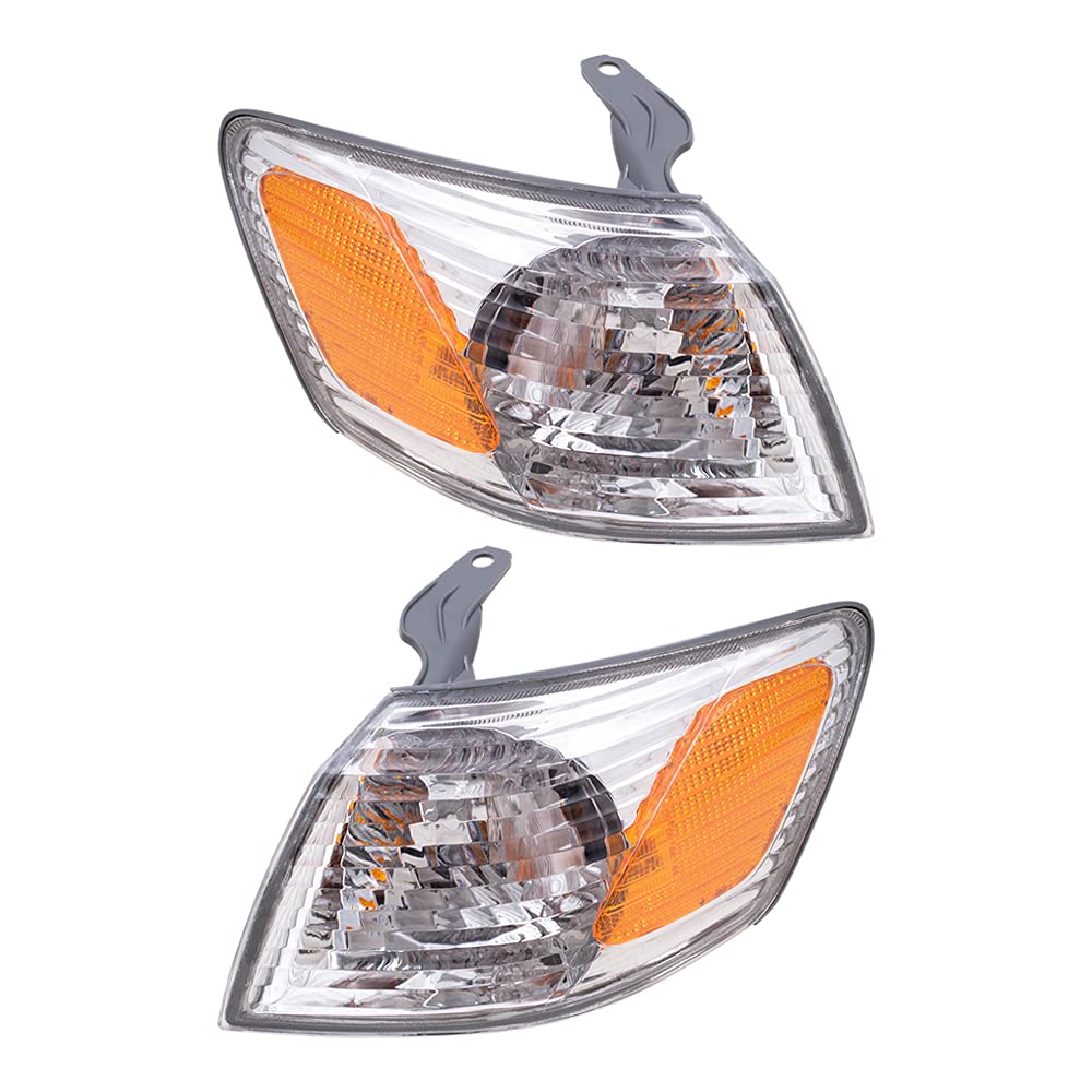 2000-2001 Toyota Camry Replacement Park Signal Corner Marker Lights - Driver & Passenger Side Lamps (Compatible with Part #81520-AA020 & 81510-AA020) - Perfect for Night Driving Safety and Vehicle Restoration Projects