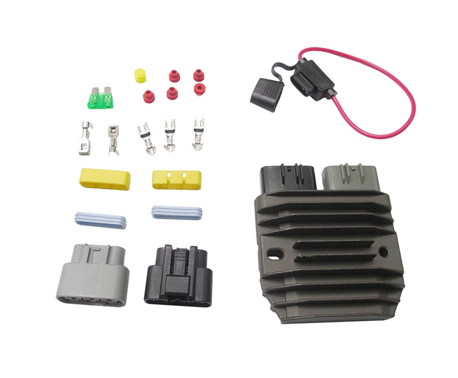 High-Performance Regulator Rectifier Upgrade Kit - Compatible with SHINDENGEN MOSFET FH020AA & Replaces FH012AA - Ideal for Motorcycle, ATV, and Powersports Electrical System Upgrades