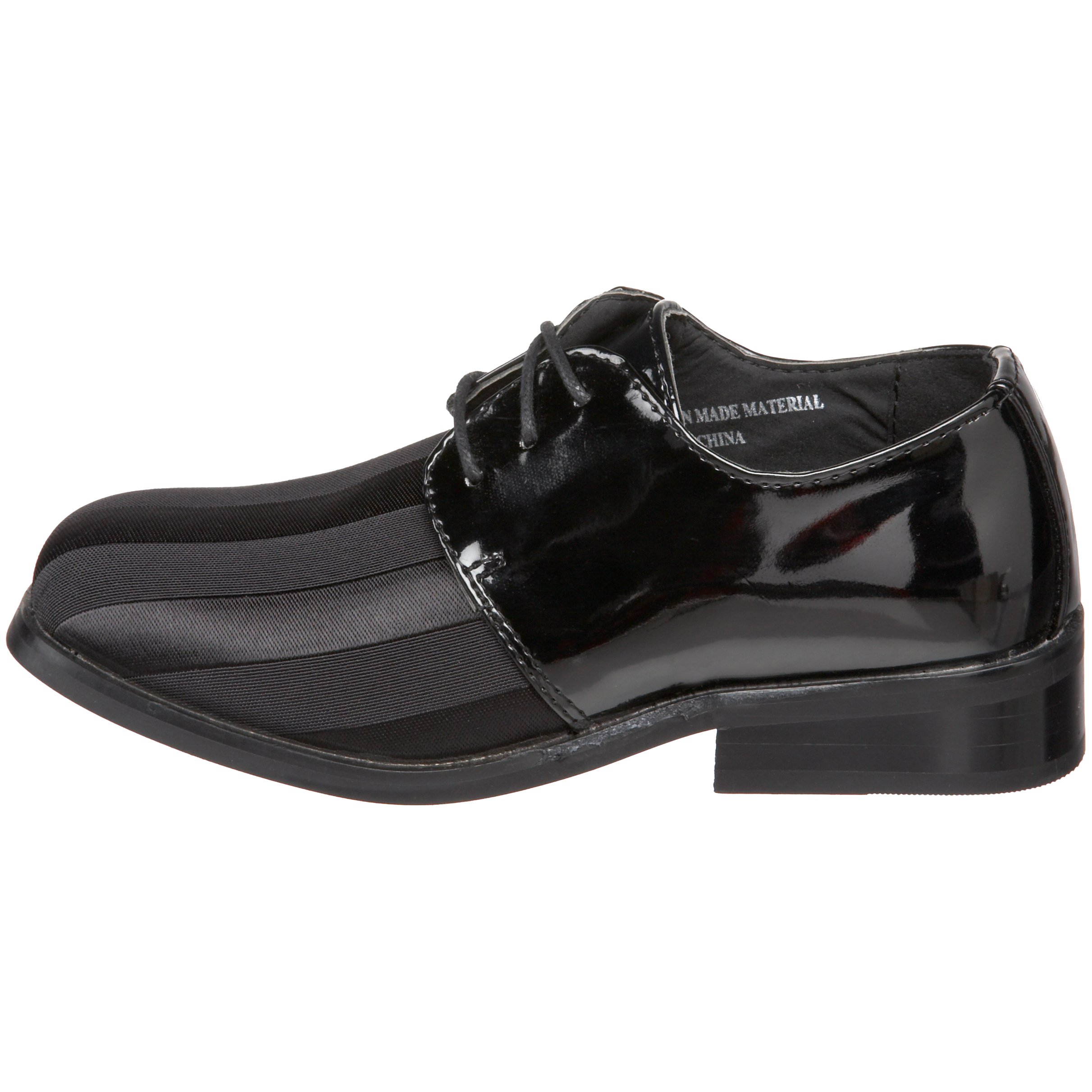 Joseph Allen 18015 Toddler Dress Shoes - Classic Black Leather Oxford Shoes for Boys & Girls - Perfect for Weddings, Church & Formal Occasions