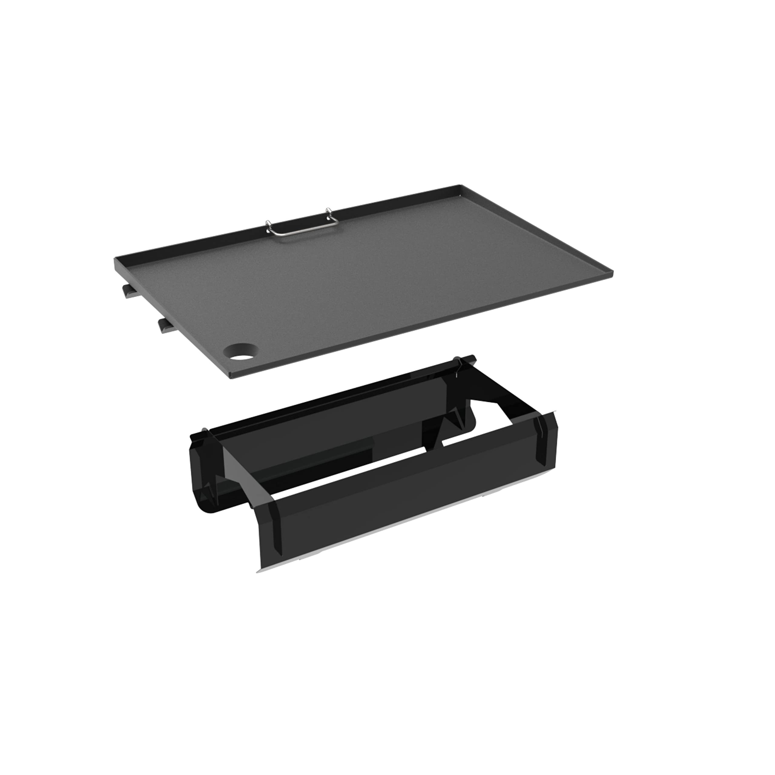 Masterbuilt Gravity Series 1050 Digital Charcoal Grill & Smoker - Black Steel Flat-Top Griddle Accessory (435 sq in, Model MB20181622) | Perfect for Backyard BBQs, Tailgating & Outdoor Cooking